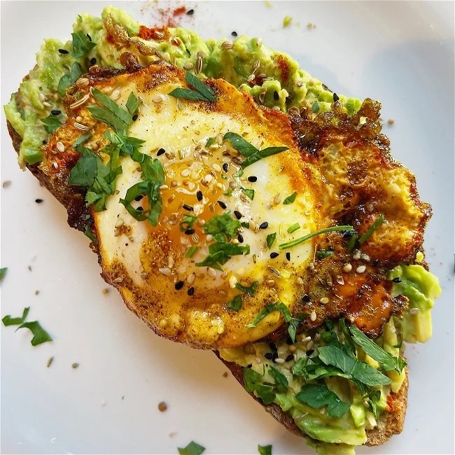 Avocado Toast with Curry Egg